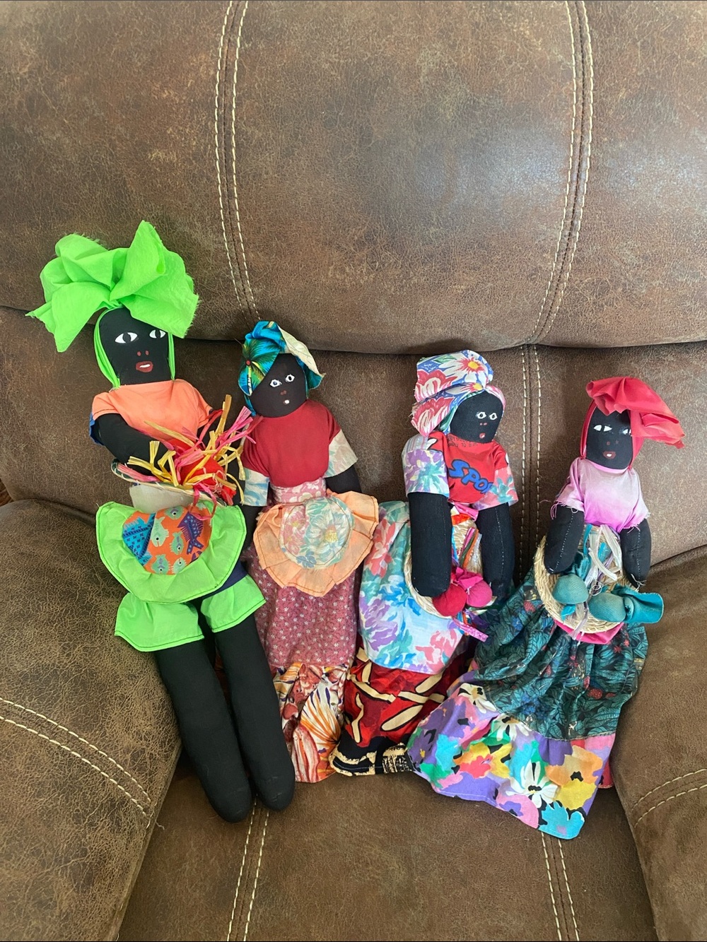 Island Souvenir Dolls - Vintage Lot of 4
